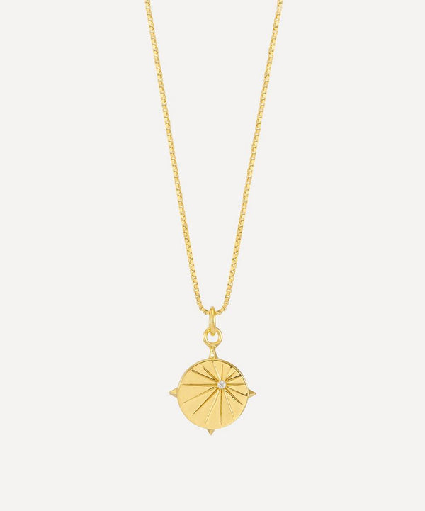 Rachel Jackson 22ct Gold-Plated North Star Pendant Necklace