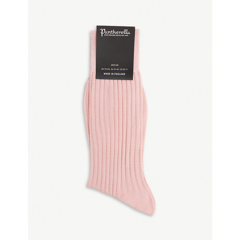  Pantherella Ribbed cotton-blend socks