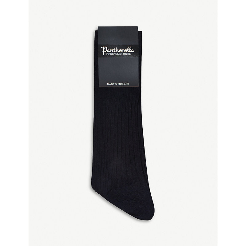  Pantherella Cotton ribbed knee-high socks