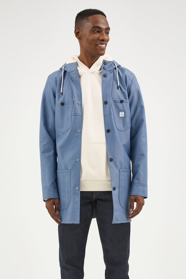 Stutterheim Men's Lee x STUTTERHEIM Chore Coat Ash Blue