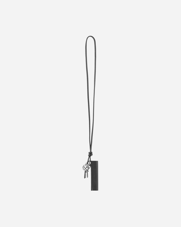 1017 ALYX 9SM Leather Keychain Black