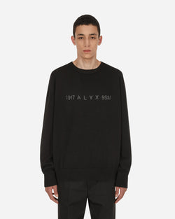 1017 ALYX 9SM Treated Logo Crewneck Sweater Black