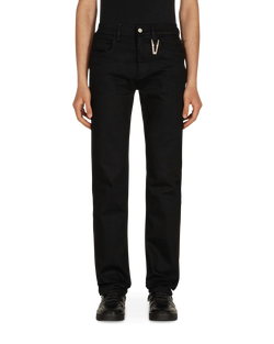 1017 ALYX 9SM True Black 6 Pocket Jeans with Ring Black