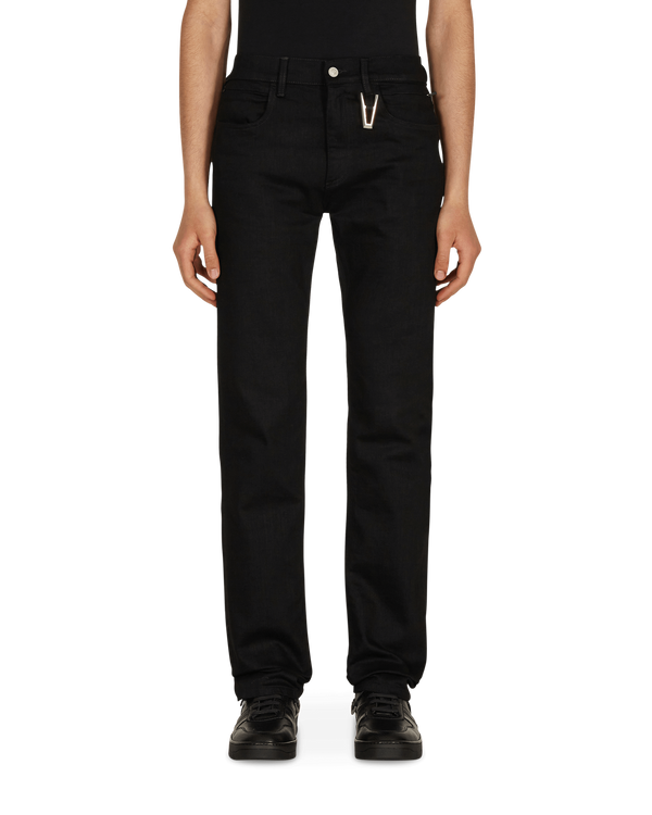 1017 ALYX 9SM True Black 6 Pocket Jeans with Ring Black