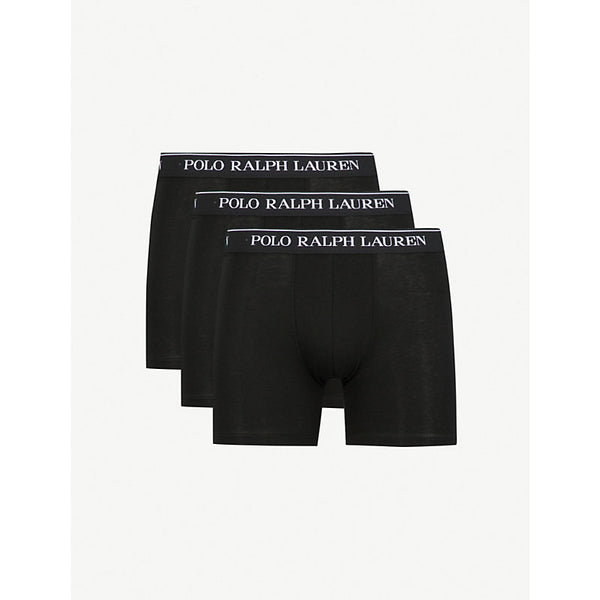 Polo Ralph Lauren Pack of three classic-fit stretch-cotton boxer briefs