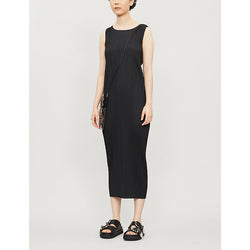  Pleats Please Issey Miyake Pleated sleeveless knitted jersey midi dress