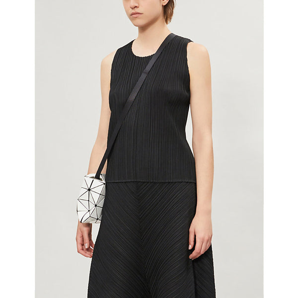  Pleats Please Issey Miyake Basics sleeveless pleated knitted jersey top