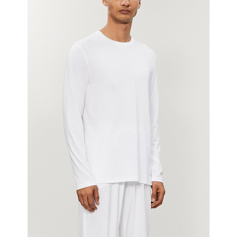  Derek Rose Basel long-sleeved stretch-modal T-shirt