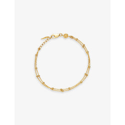 Missoma Double 18ct yellow gold-plated vermeil sterling silver bracelet | MISSOMA