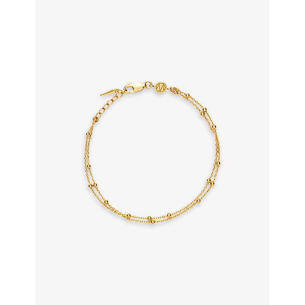 Missoma Double 18ct yellow gold-plated vermeil sterling silver bracelet