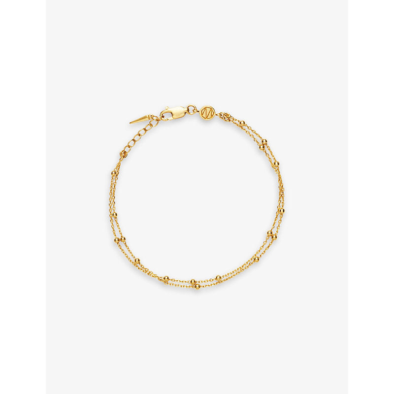 Missoma Double 18ct yellow gold-plated vermeil sterling silver bracelet | MISSOMA