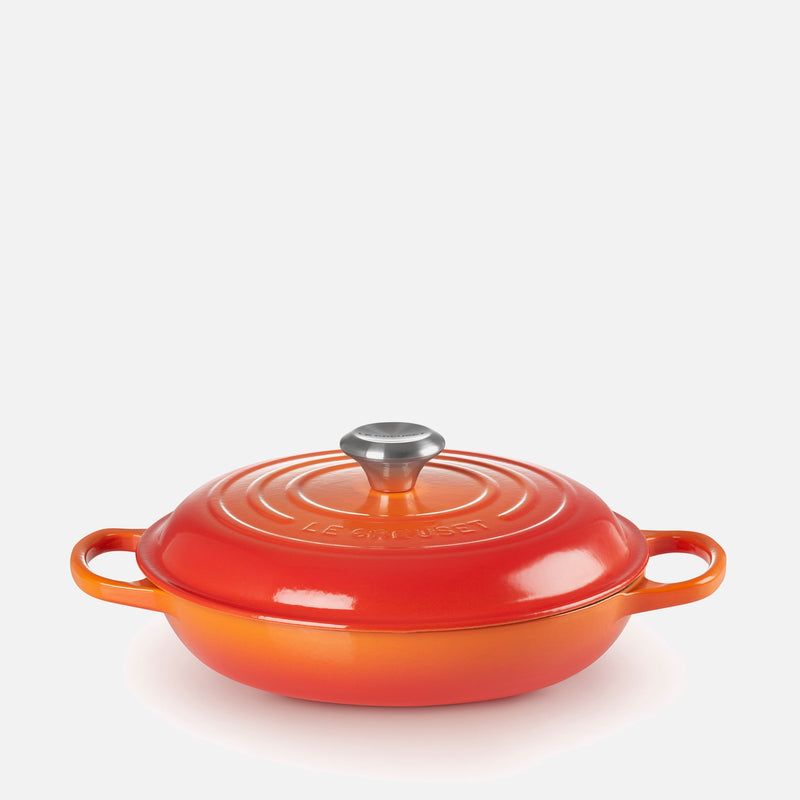 Le Creuset Signature Cast Iron Shallow Casserole Dish - 26cm - Volcanic