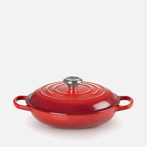 Le Creuset Signature Cast Iron Shallow Casserole Dish - 26cm - Cerise