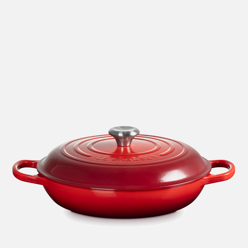 Le Creuset Signature Cast Iron Shallow Casserole Dish - 30cm - Cerise