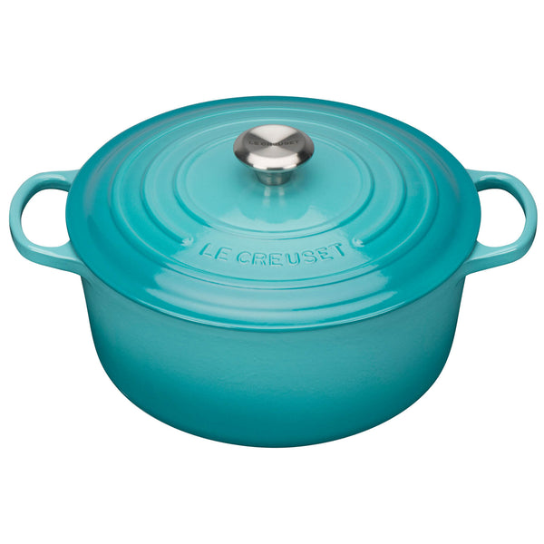 Le Creuset Signature Cast Iron Round Casserole Dish - 24cm - Teal