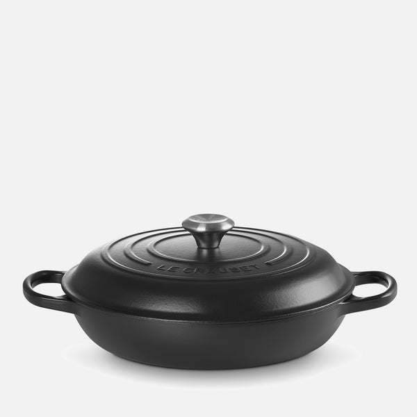 Le Creuset Signature Cast Iron Shallow Casserole Dish - 30cm - Satin Black