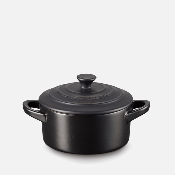 Le Creuset Stoneware Petite Casserole Dish - Satin Black