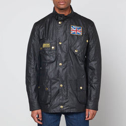 Barbour International Union Jack Waxed Cotton Jacket