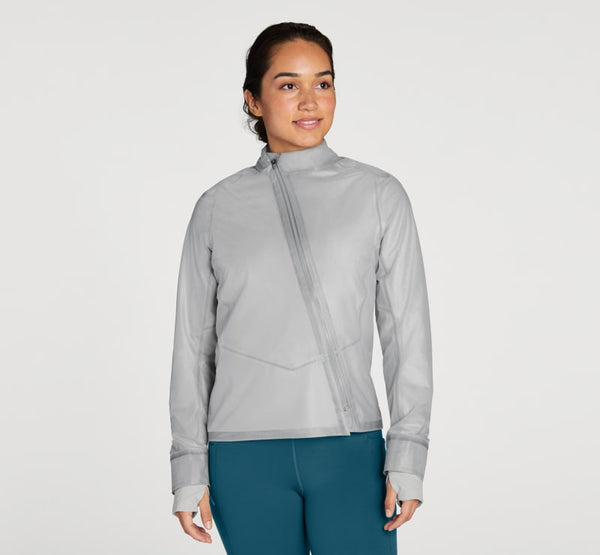 HOKA Performance Shield Jacket Lunar Rock, Size Large