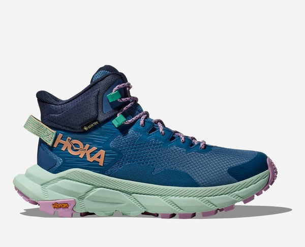 HOKA Trail Code GORE-TEX Hiking Shoes Foggy Night Aqua Breeze