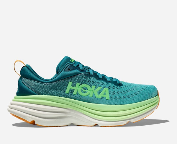 HOKA Bondi 8 Road Running Shoes Deep Lagoon Ocean Mist