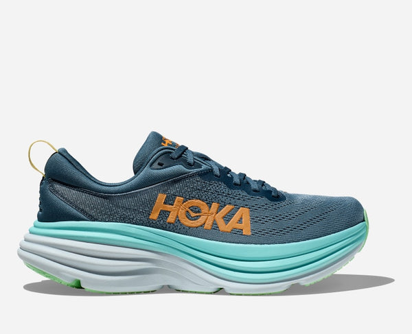 HOKA Bondi 8 Road Running Shoes Real Teal Shadow