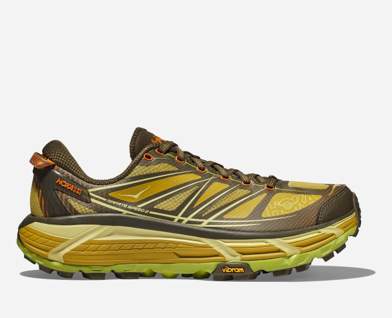 HOKA Mafate Speedlifestyle Shoes Dark Olive Golden Lichen