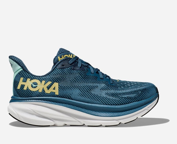 HOKA Clifton 9 Road Running Shoes Midnight Ocean Bluesteel