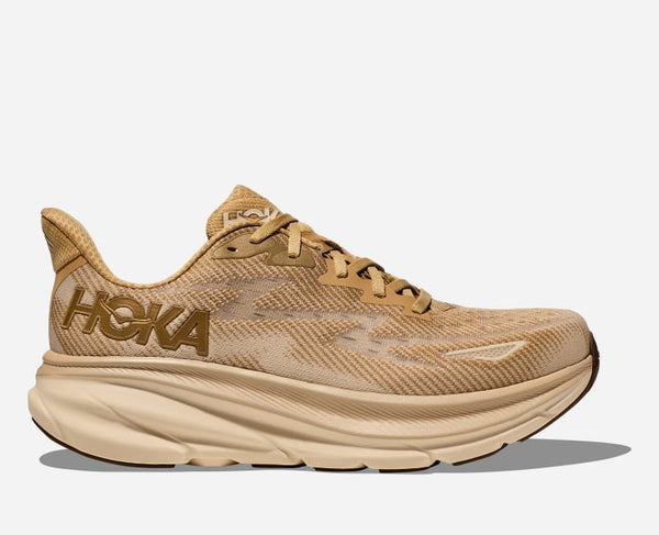 HOKA Clifton 9 Road Running Shoes Wheat Shifting Sand