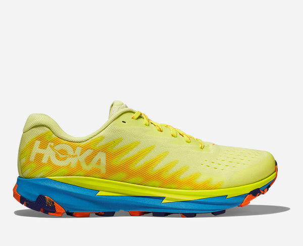 HOKA Torrent 3 Trail Shoes Citrus Glow Diva Blue