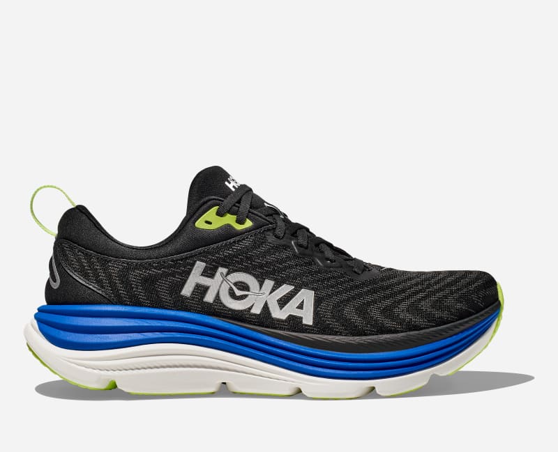 HOKA Gaviotaroad Running Shoes Black Electric Cobalt
