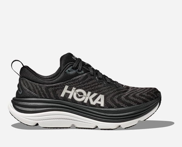 HOKA Gaviota 5 Road Running Shoes Black White