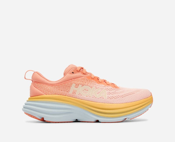 HOKA Bondi 8 Road Running Shoes Sea Ice Pink Twilight