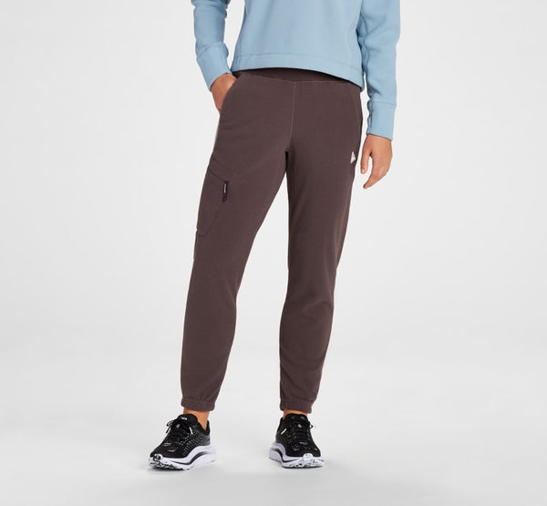 HOKA Fleece Jogger Raisin, Size Large