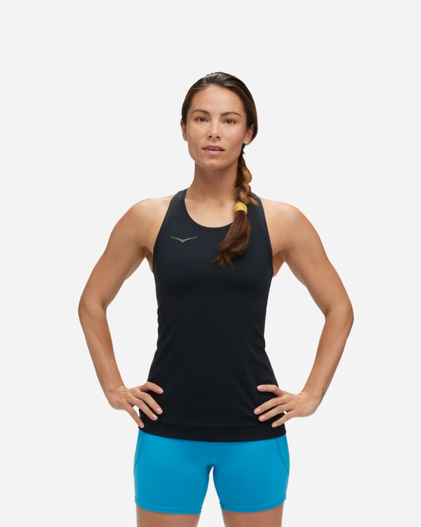 HOKA Hupana Tank Black, Size Large