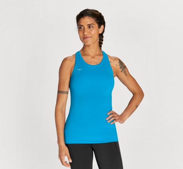 HOKA Hupana Tank Ibiza Blue, Size XS