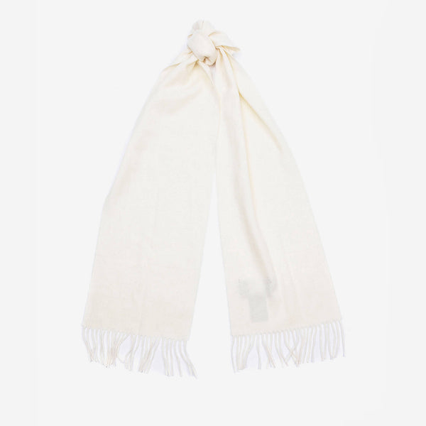 Barbour Women's Lambswool Woven Scarf Cream