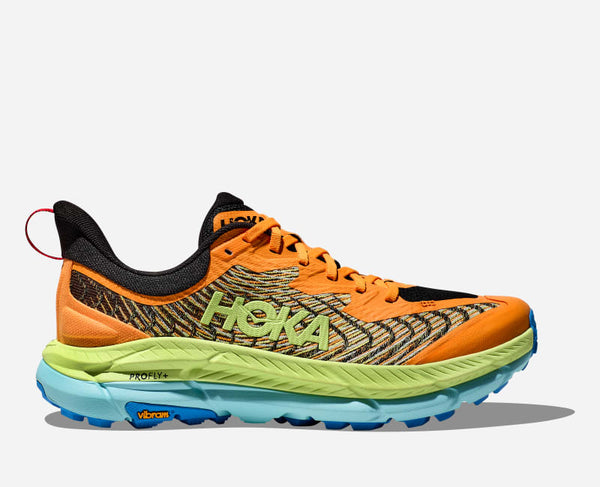 HOKA Mafate Speed 4 Trail Shoes Solar Flare Lettuce