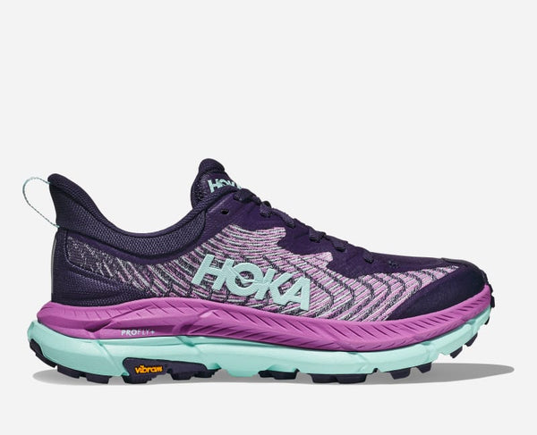 HOKA Mafate Speed 4 Trail Shoes Night Sky Orchid Flower