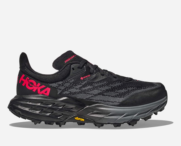 HOKA Speedgoat 5 GORE-TEX Spike Trail Shoes Black