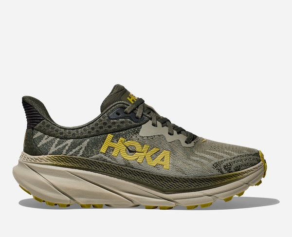 HOKA Challenger 7 Road Running Shoes Olive Haze Forest Cover