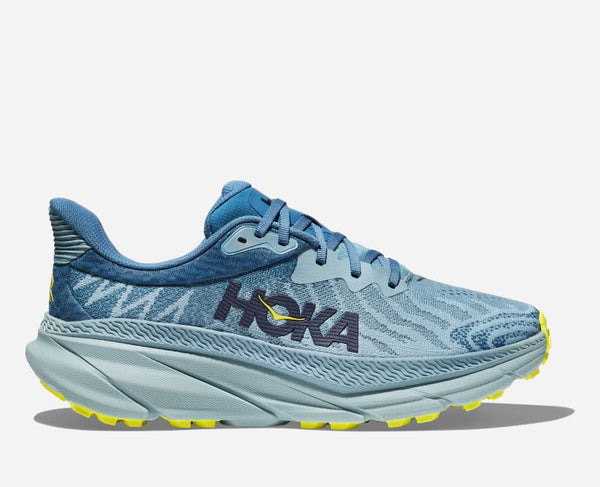 HOKA Challenger 7 Road Running Shoes Stone Blue Evening Primrose