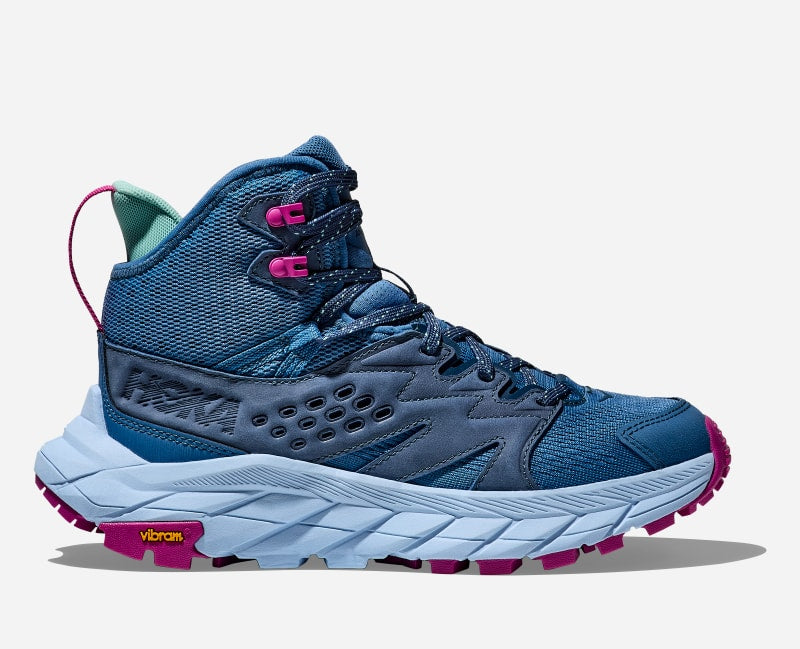 HOKA Anacapa Breeze Mid Hiking Shoes Foggy Night Glacier Blue