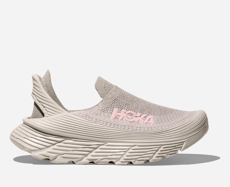 HOKA Restore Tc Recovery Shoes Stucco Putty