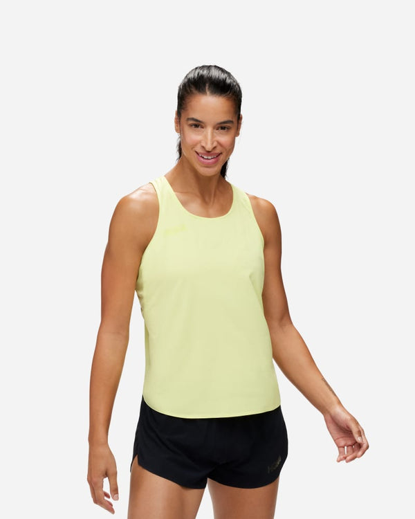 HOKA Tank Citrus Glow, Size Large