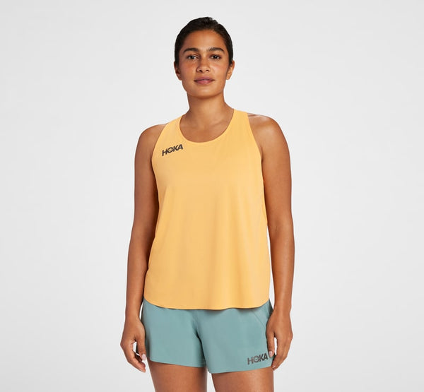 HOKA Tank Mock Orange, Size XS