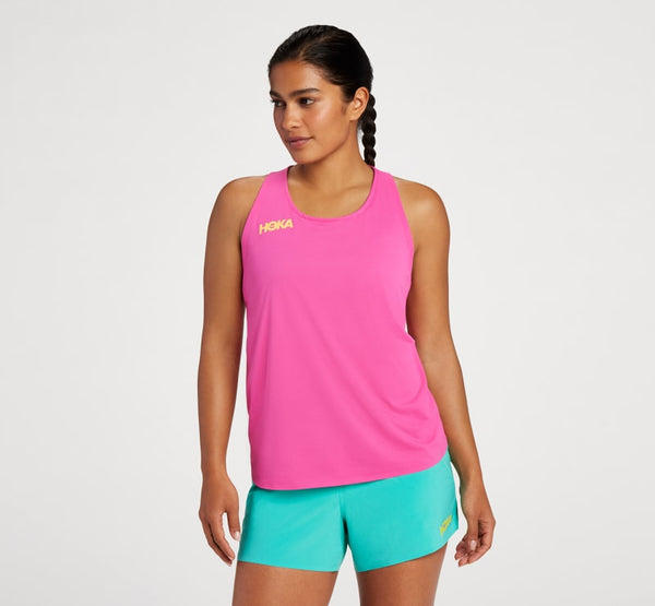 HOKA Tank Pink Yarrow, Size XL