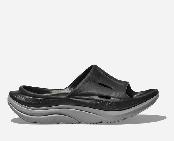 HOKA Ora Recovery Slide 3 Black Stellar Grey W6.5