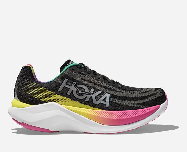 HOKA Mach X Road Running Shoes Black SilverD