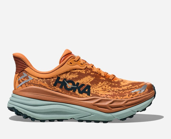 HOKA Stinson 7 Trail Shoes Amber Haze Amber Brown